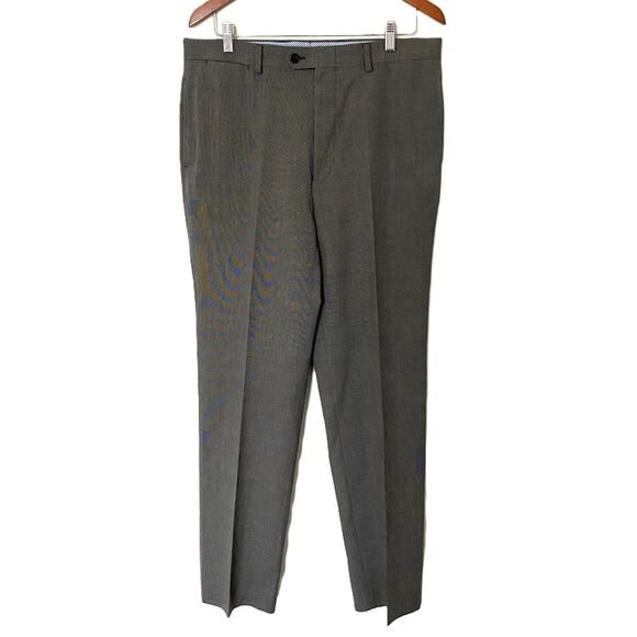 Tommy Hilfiger Gray Check 2-Piece Suit Jacket & Pants for Men Classic Fit Sz L40 - Picture 4 of 13